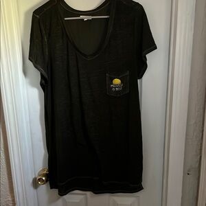 Maurices Black Relaxed Short Sleeve Tee